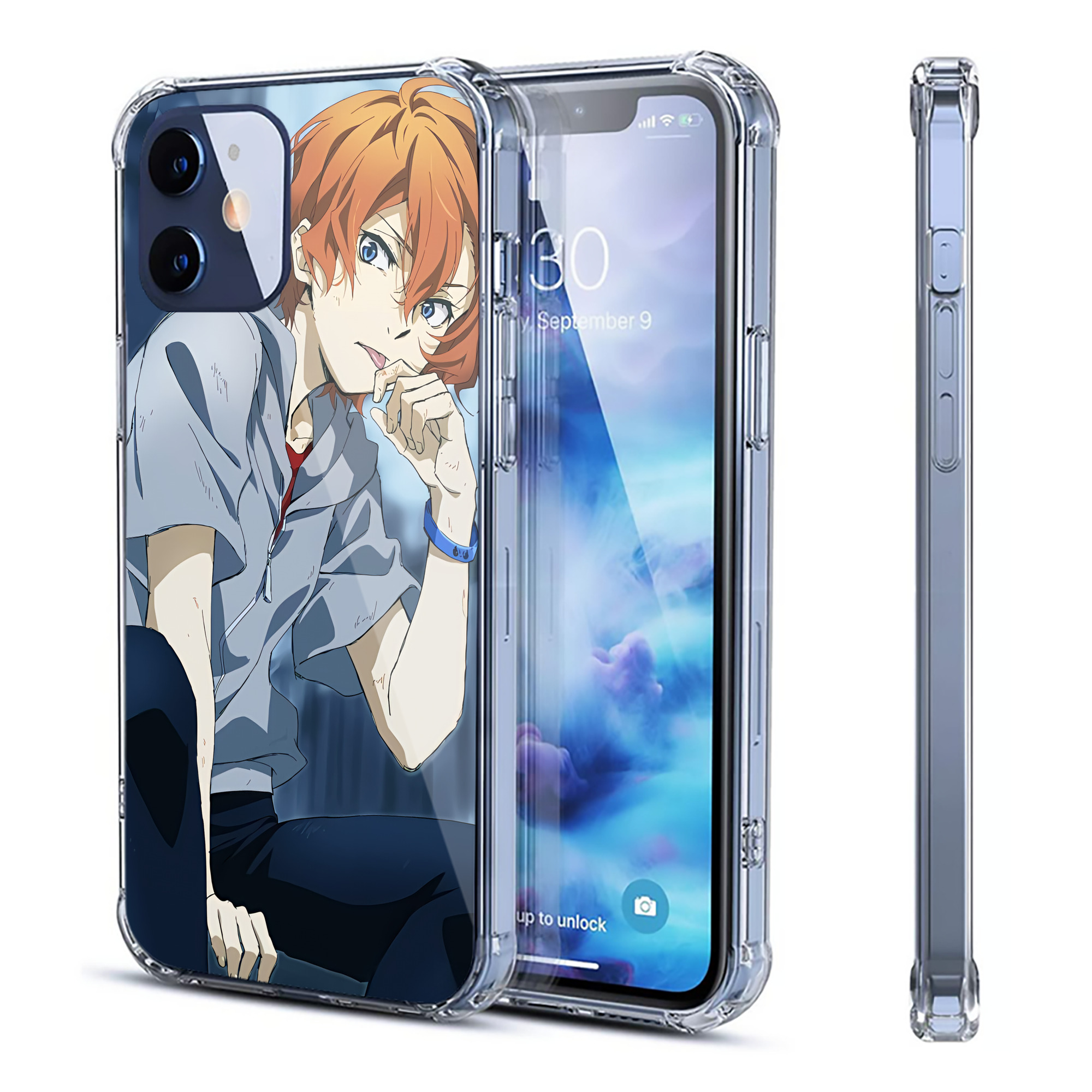（画像用） 文豪ストレイドッグス Bungo Stray Dogs 【iPhone 12シリーズ対応】透明スマホケース（クリアソフトケース）